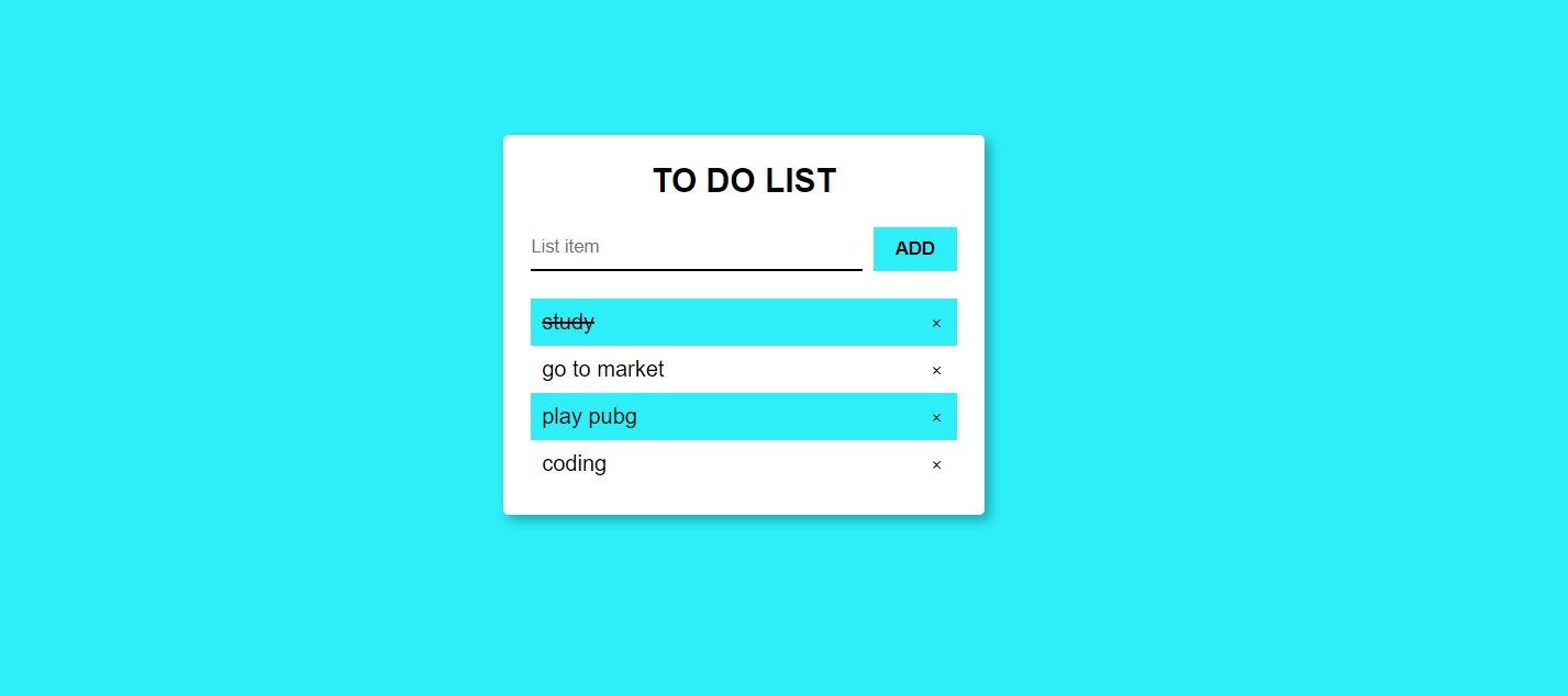 todo list